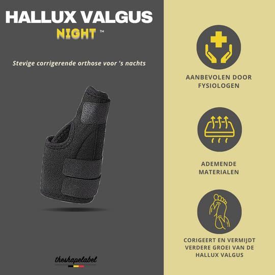 The Shape Label™ - Hallux Valgus Nachtspalk - Knobbel teen brace voor tijdens de nacht