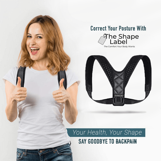 The Shape Label™ - Shoulder Brace Lite Rugbrace | Postuur & Rug Corrector - Houding Correctie