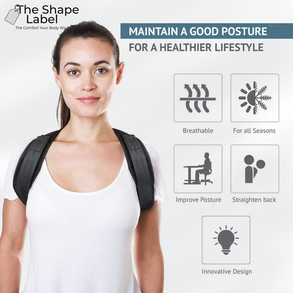 The Shape Label™ - Shoulder Brace Lite Rugbrace | Postuur & Rug Corrector - Houding Correctie